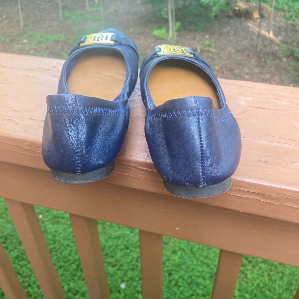 Lauren Ralph Lauren blue leather flats - Picture 4 of 15